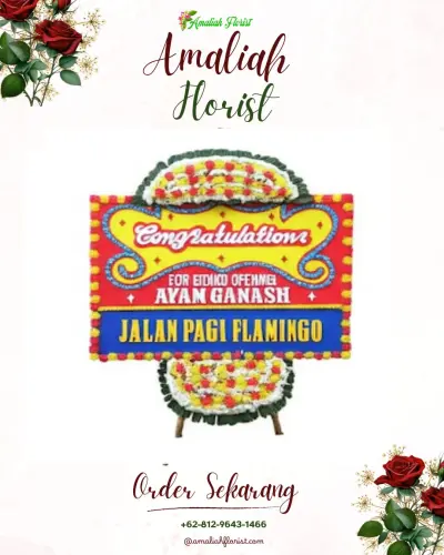 Bunga Papan Congratulation di Kampung Seraya